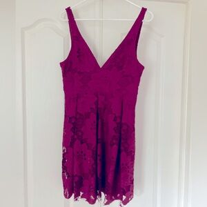 Free People Fuchsia Mini Dress